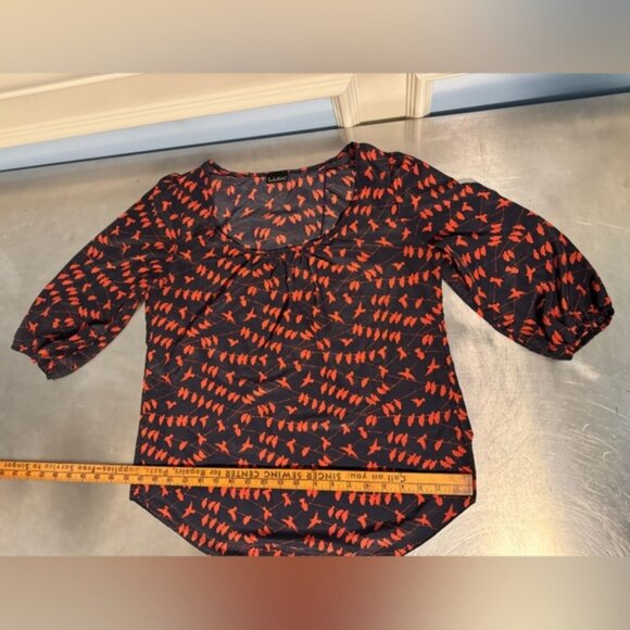 Seduction - birds on a wire swing blouse - Picture 6 of 8